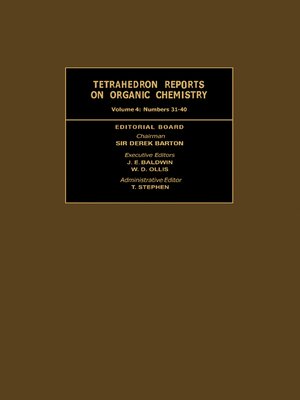 cover image of Tetrahedron Reports on Organic Chemistry